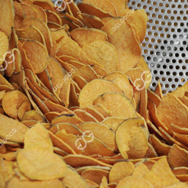 Fried Sweet Potato Chips Production Line Flow Chart